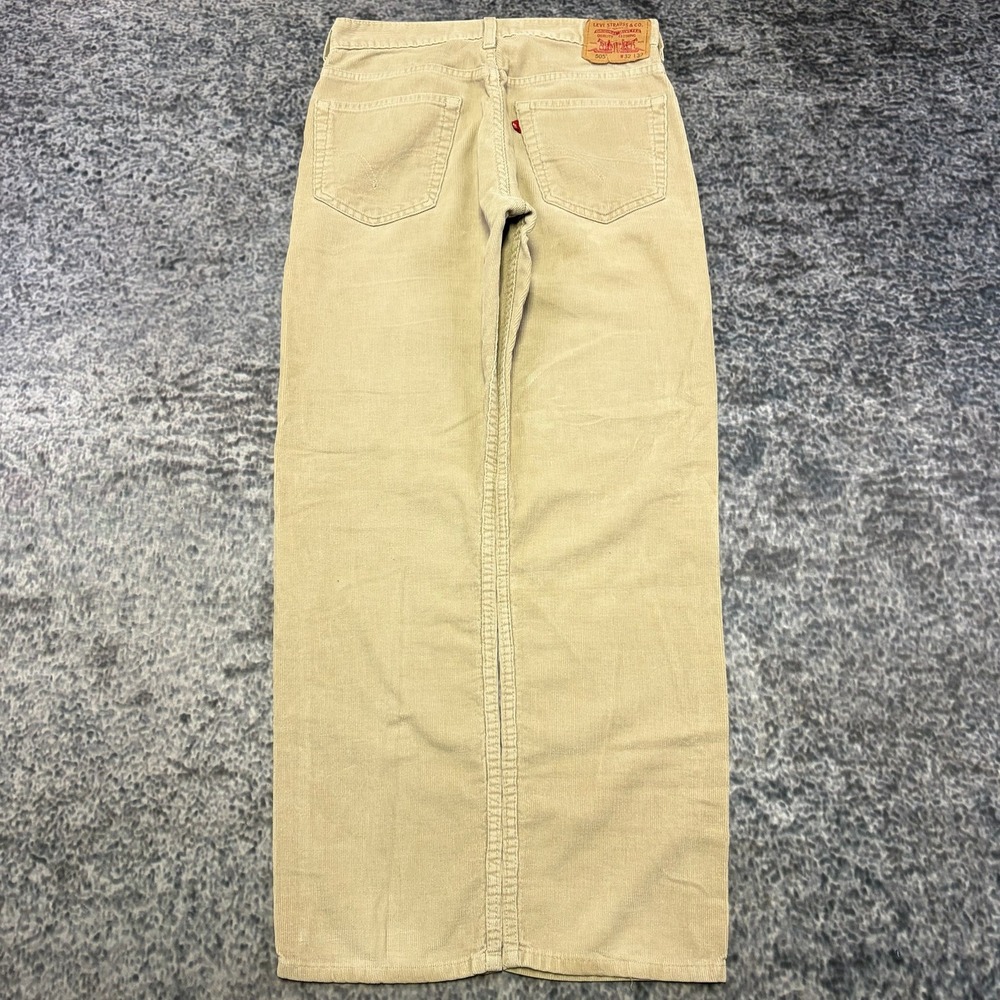 VTG Levi's 505 Corduroy Pants Mens 31x31 Tan Regular Fit Straight Leg Casual Y2K